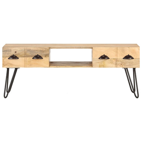 Tv Cabinet 120X35X45 Cm Solid Mango Wood