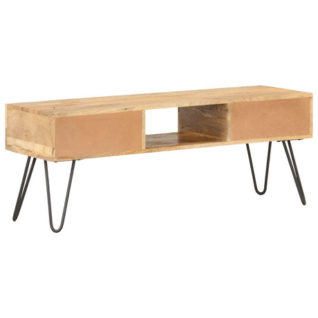 Tv Cabinet 120X35X45 Cm Solid Mango Wood