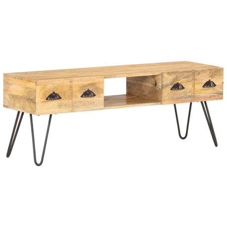 Tv Cabinet 120X35X45 Cm Solid Mango Wood