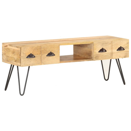 Tv Cabinet 120X35X45 Cm Solid Mango Wood