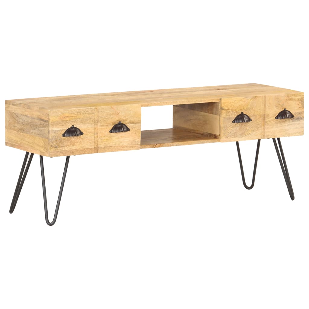 Tv Cabinet 120X35X45 Cm Solid Mango Wood