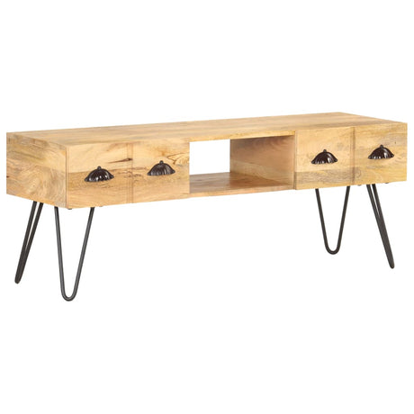 Tv Cabinet 120X35X45 Cm Solid Mango Wood