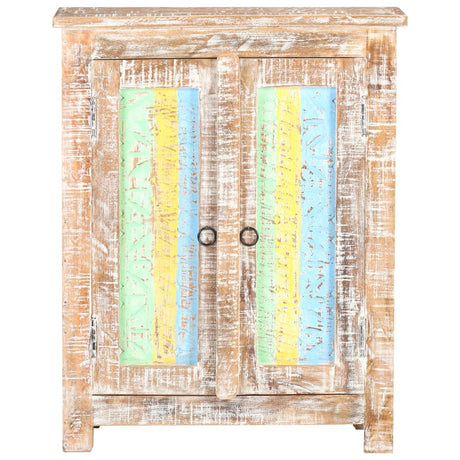 Sideboard 61X35X76 Cm Rough Acacia Wood