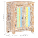 Sideboard 61X35X76 Cm Rough Acacia Wood