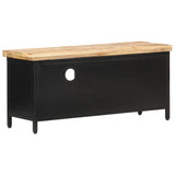 Tv Cabinet 90X30X41 Cm Rough Mango Wood