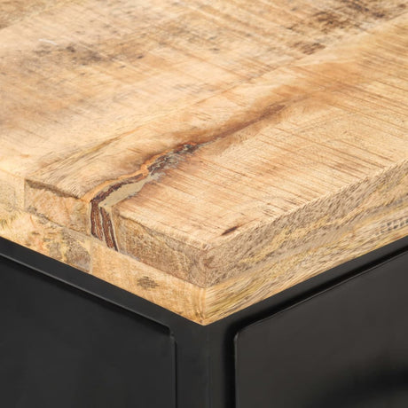 Tv Cabinet 90X30X41 Cm Rough Mango Wood