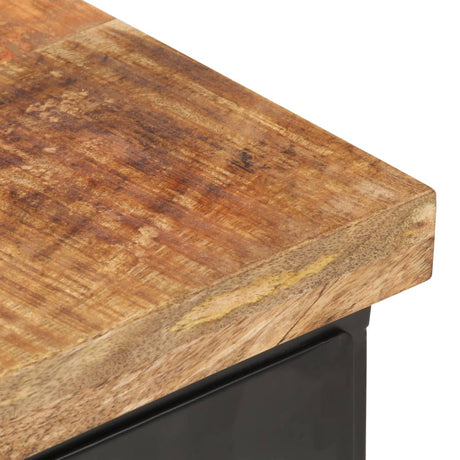Bedside Cabinet 40X30X52 Cm Rough Mango Wood