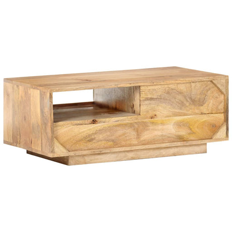 Coffee Table 90X50X35 Cm Solid Mango Wood