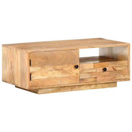 Coffee Table 90X50X35 Cm Solid Mango Wood