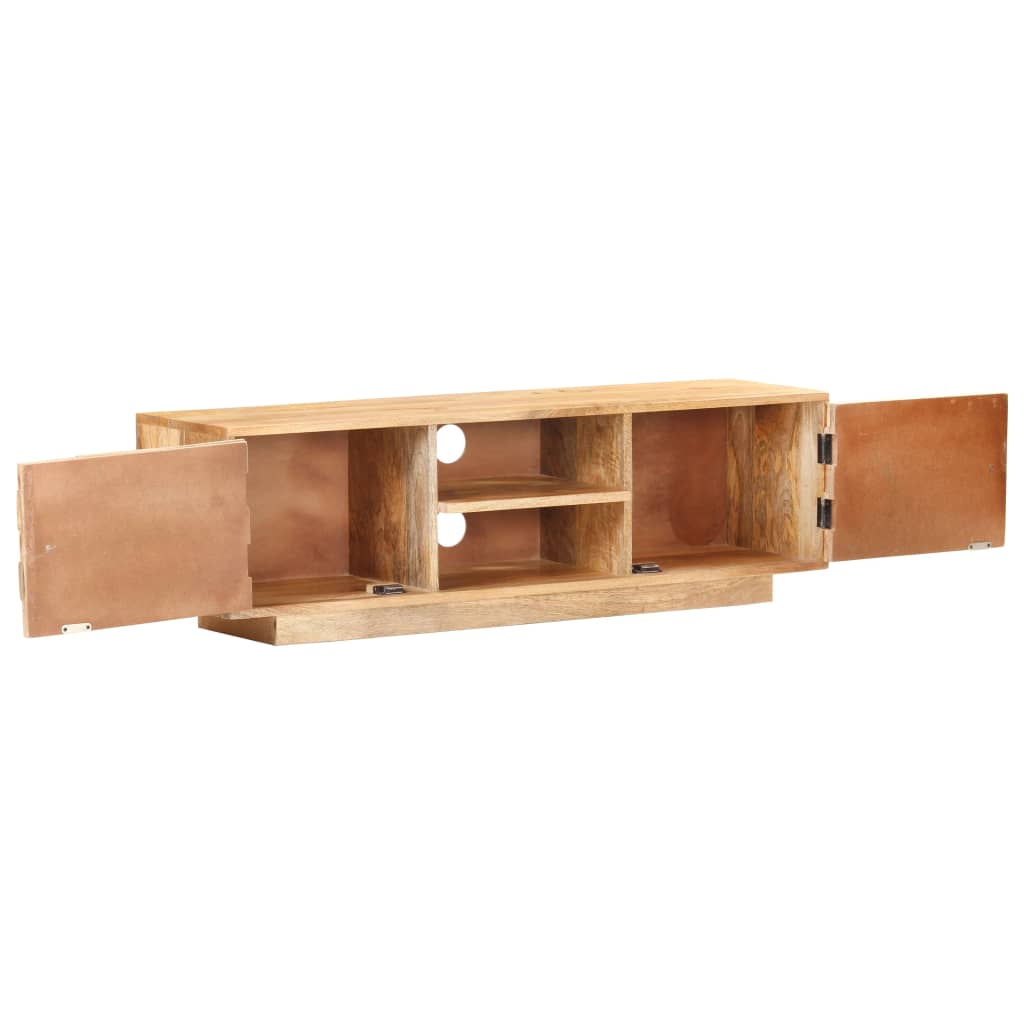 Tv Cabinet 116X30X35 Cm Solid Mango Wood