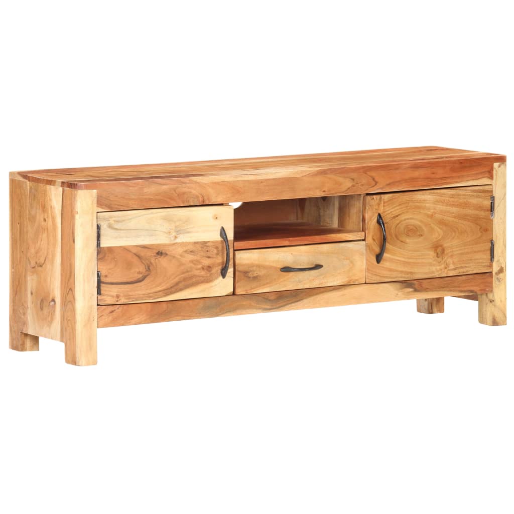 Tv Cabinet 116X30X40 Cm Solid Acacia Wood
