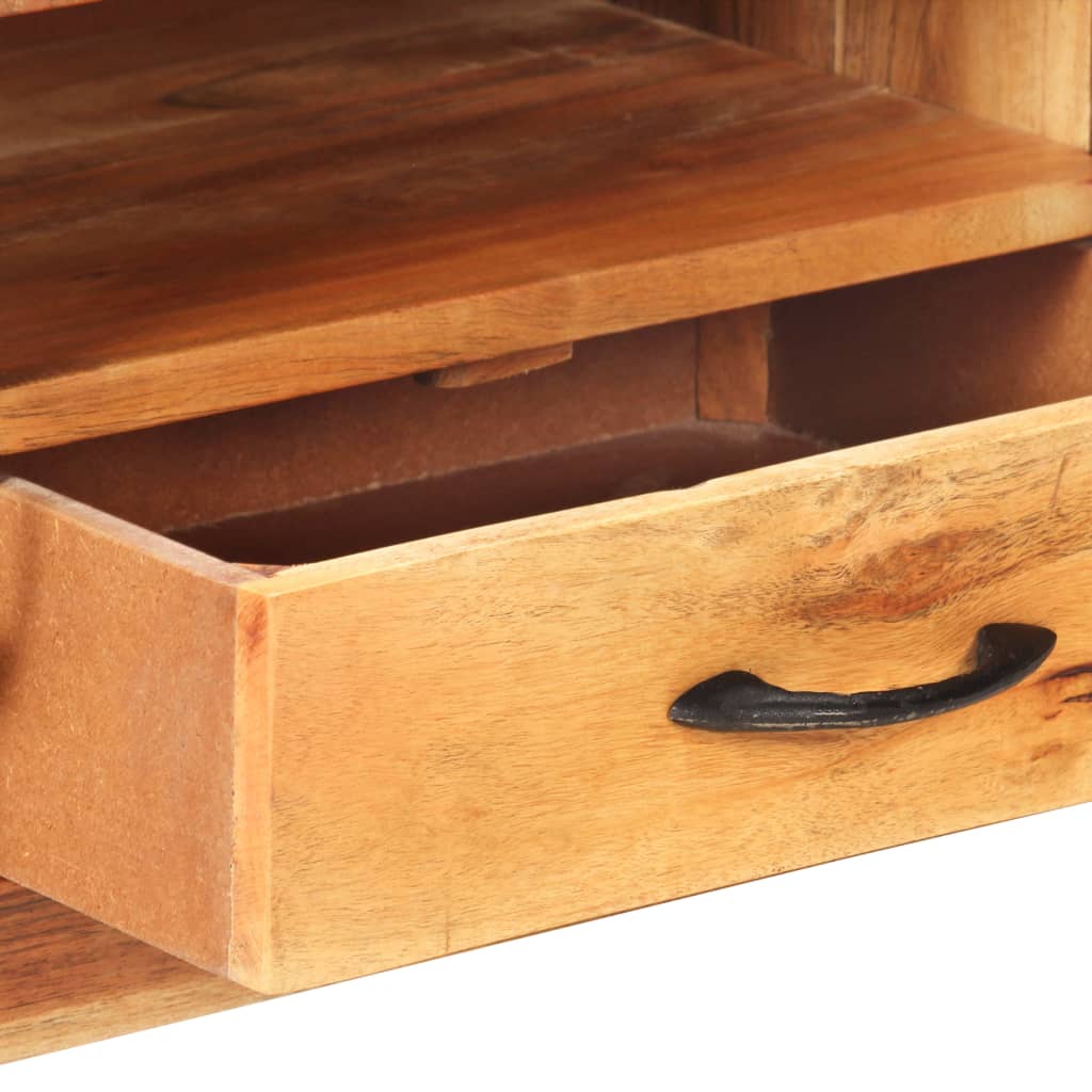 Tv Cabinet 116X30X40 Cm Solid Acacia Wood