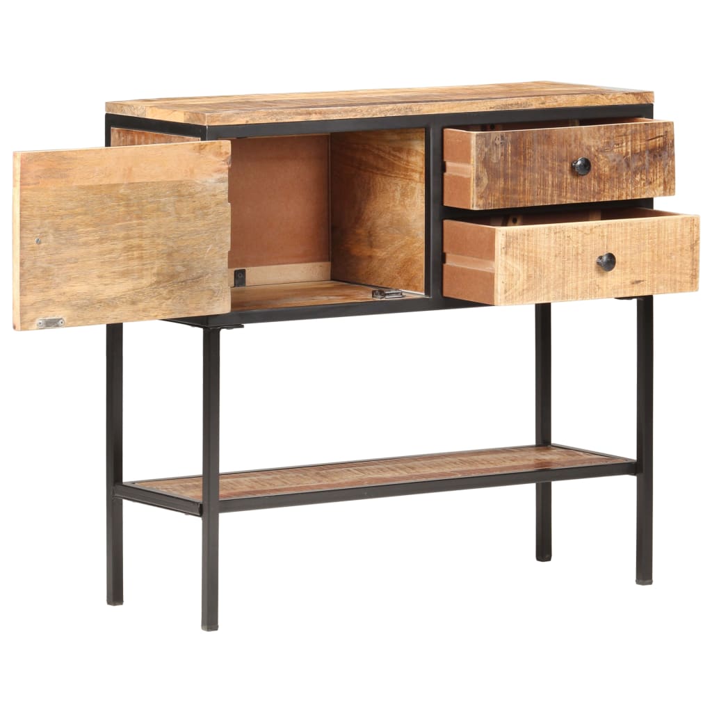 Sideboard 85X30X80 Cm Rough Mango Wood