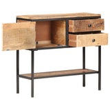 Sideboard 85X30X80 Cm Rough Mango Wood