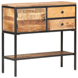 Sideboard 85X30X80 Cm Rough Mango Wood