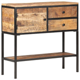 Sideboard 85X30X80 Cm Rough Mango Wood