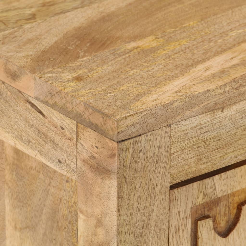 Bedside Cabinet 40X30X50 Cm Solid Mango Wood