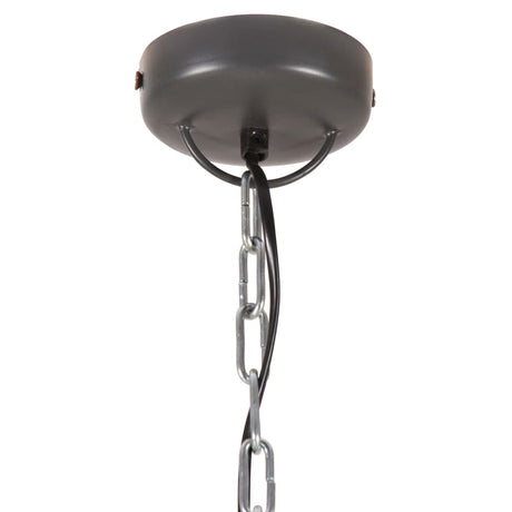 Industrial Hanging Lamp Iron & Solid Wood E27