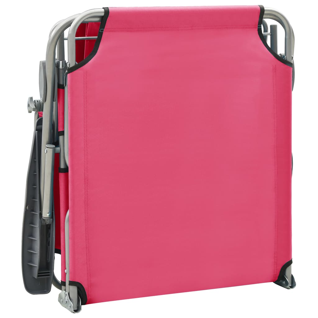 Sun Lounger With Canopy Steel