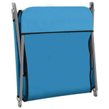 Folding Sun Loungers 2 Pcs Steel And Fabric