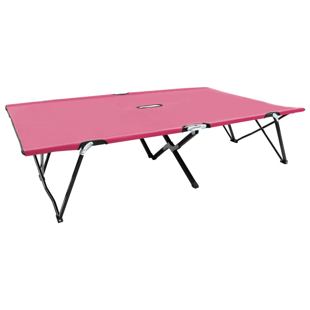 Two Person Folding Sun Lounger Steel