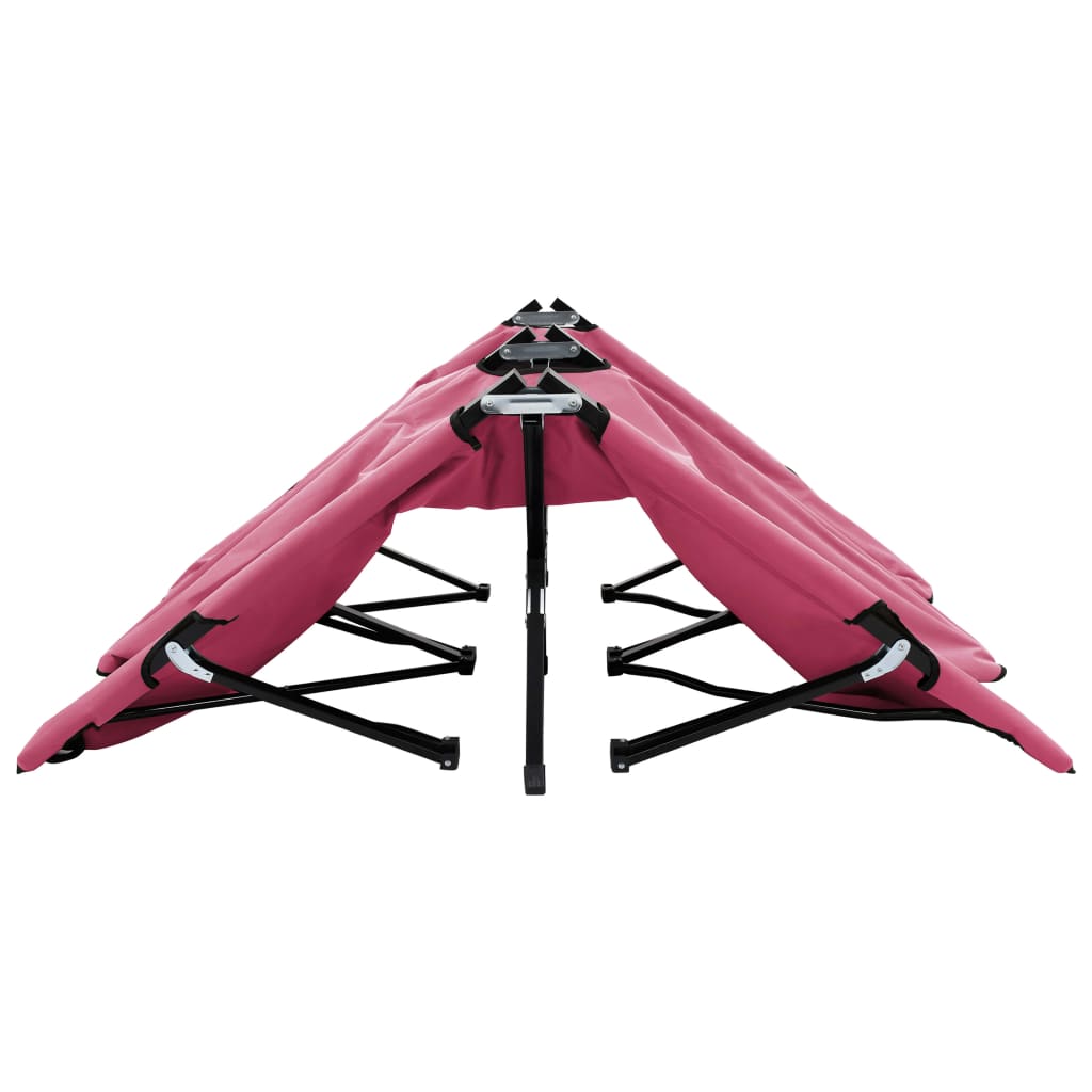 Two Person Folding Sun Lounger Steel