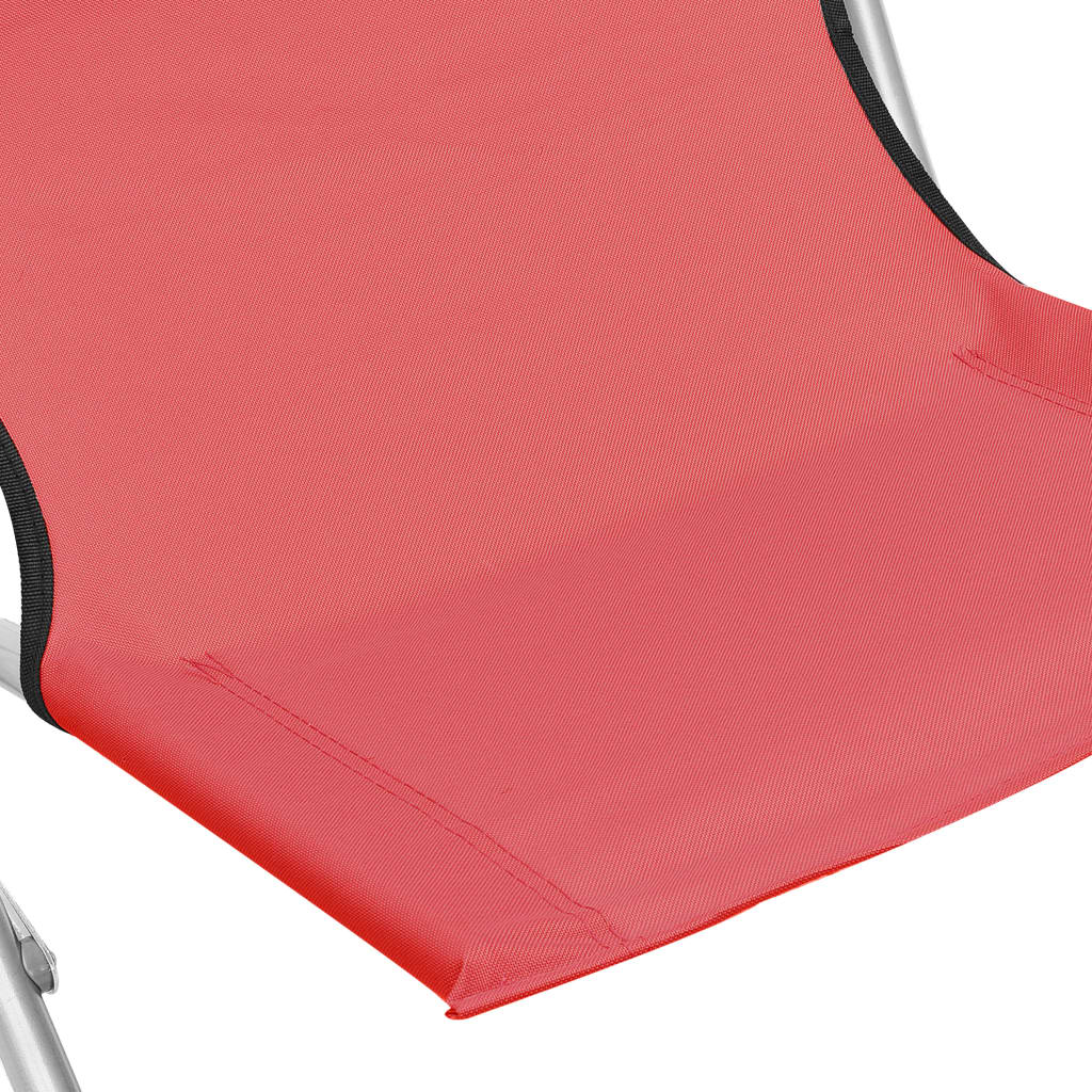 Folding Beach Chairs 2 Pcs Fabric