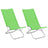Folding Beach Chairs 2 Pcs Fabric