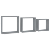 Wall Cube Shelves 3 Pcs Mdf