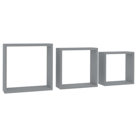 Wall Cube Shelves 3 Pcs Mdf