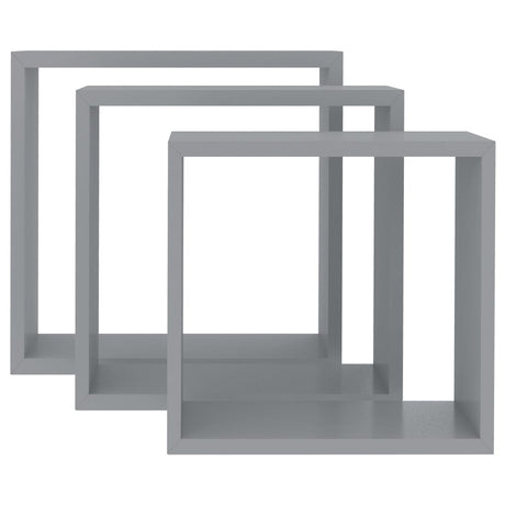 Wall Cube Shelves 3 Pcs Mdf