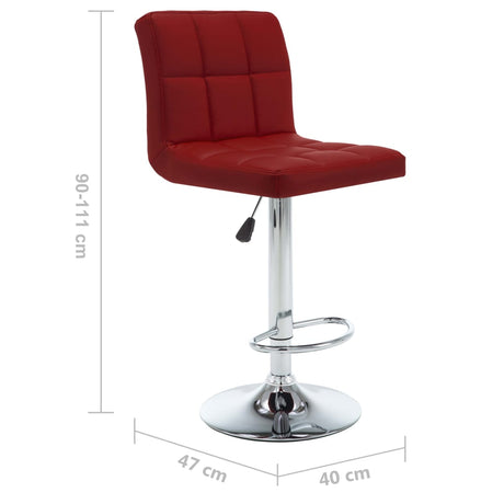 Bar Stools 2 Pcs Faux Leather