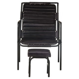 Relaxing Armchair With A Footrest Real Leather