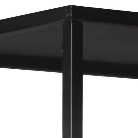 Book Cabinet 80X35X1 Rough Mango Wood & Iron