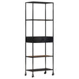 Book Cabinet 80X35X1 Rough Mango Wood & Iron
