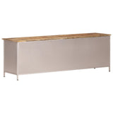 Tv Cabinet 120X30X40 Cm Rough Mango Wood