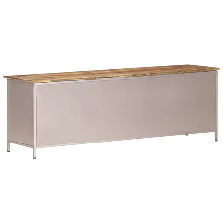 Tv Cabinet 120X30X40 Cm Rough Mango Wood