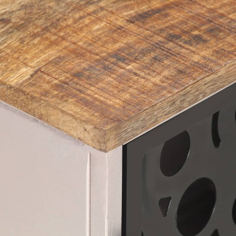 Tv Cabinet 120X30X40 Cm Rough Mango Wood