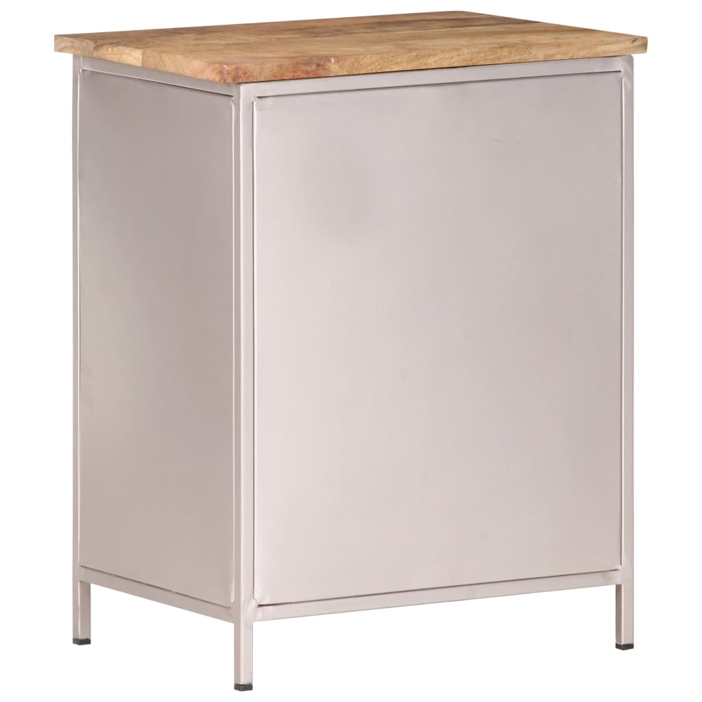 Bedside Cabinet 40X30X50 Cm Rough Mango Wood