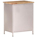 Bedside Cabinet 40X30X50 Cm Rough Mango Wood