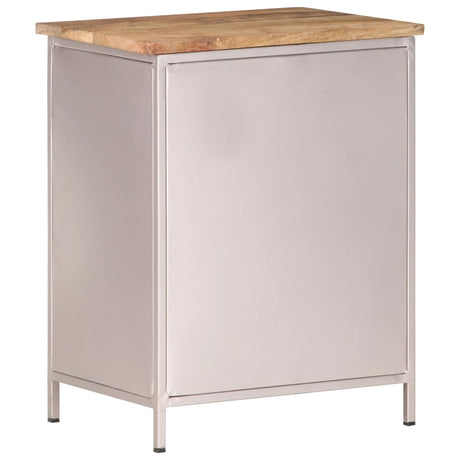 Bedside Cabinet 40X30X50 Cm Rough Mango Wood