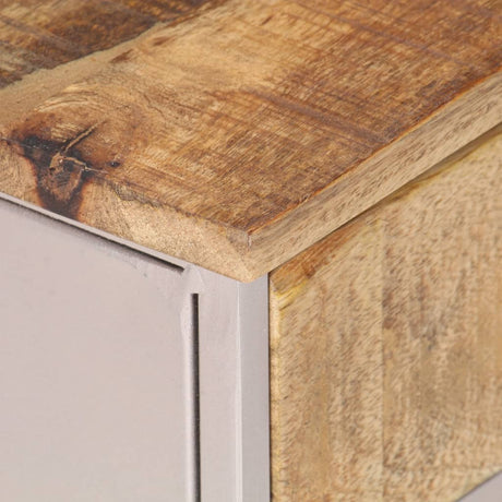 Bedside Cabinet 40X30X50 Cm Rough Mango Wood