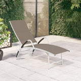 Sun Lounger Textilene And Aluminium