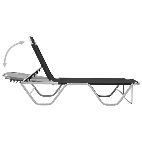 Sun Lounger Aluminium And Textilene