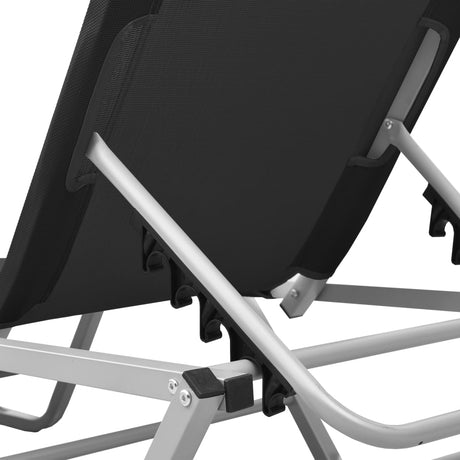 Sun Lounger Aluminium And Textilene