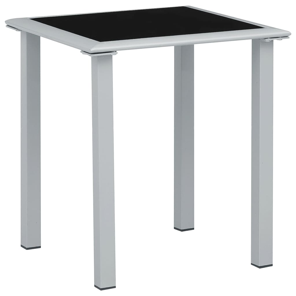 Sun Loungers 2 Pcs With Table Aluminium Cream