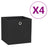 Storage Boxes 4 Pcs Non-Woven Fabric 28X28X28 Cm