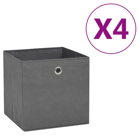 Storage Boxes 4 Pcs Non-Woven Fabric 28X28X28 Cm