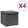 Storage Boxes 4 Pcs Non-Woven Fabric 28X28X28 Cm