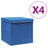 Storage Boxes 4 Pcs Non-Woven Fabric 28X28X28 Cm